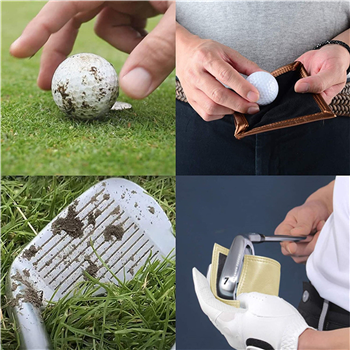 Golf Ball Towel with Retractable Hook