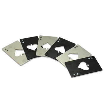 Stainless Steel Poker Shape Credit Card Bottle Opener