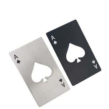 Stainless Steel Poker Shape Credit Card Bottle Opener