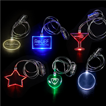 Acrylic Necklace With Light