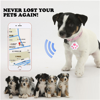 Paw Shape Wireless Smart Bluetooth Tracker Anti-Lost Device Keychain Key Finder