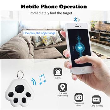 Paw Shape Wireless Smart Bluetooth Tracker Anti-Lost Device Keychain Key Finder