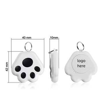Paw Shape Wireless Smart Bluetooth Tracker Anti-Lost Device Keychain Key Finder