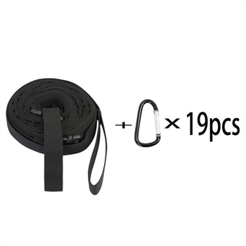 Camping Hanging Rope With 19 Clips