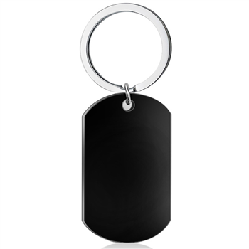 Stainless Steel Laser Keychain
