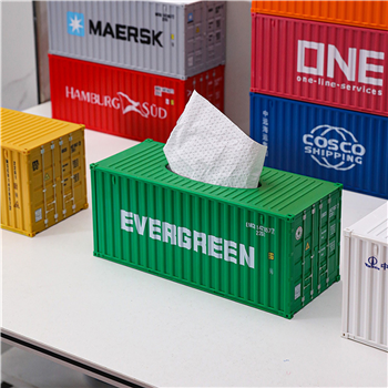 Shipping Container Model Tissue Box