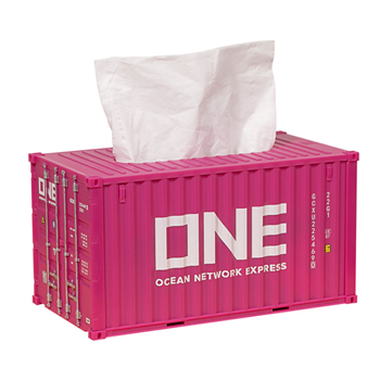 Shipping Container Model Tissue Box