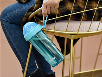 14 oz. Compartmentalised Double Drinking Straw Mug