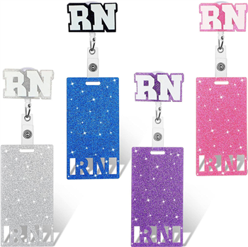 Sparkling Acrylic Badge Reel