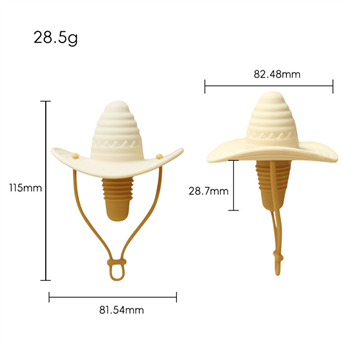Cowboy Hat Shaped Bottle Stopper