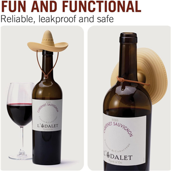 Cowboy Hat Shaped Bottle Stopper
