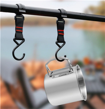 12 oz. Folding Handle Stainless Steel Camping Mug