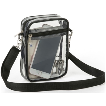 Purse Messenger Handbag Clear PVC Transparent Crossbody Bag