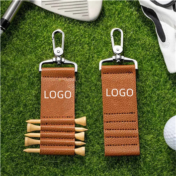 Leather Golf Tee Holder w/Buckle