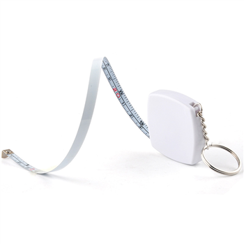 Mini Square Tape Measure W/Keychain