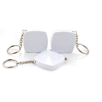 Mini Square Tape Measure W/Keychain