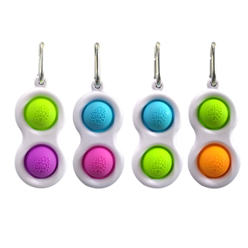 Push Pop Bubble Fidget Toy Keychains