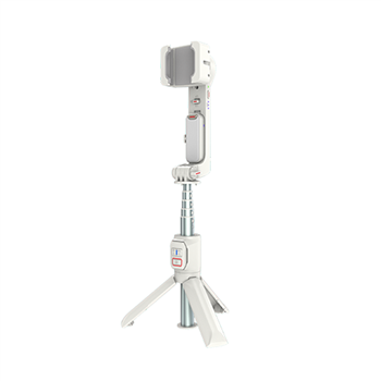 2-Axis Gimbal Stabilizer W/ Built-in Extension Rod Model A10 White
