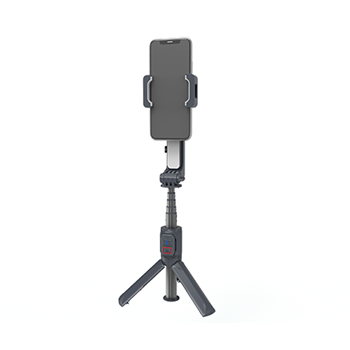 2-Axis Gimbal Stabilizer W/ Built-in Extension Rod Model A10 Dark Grey