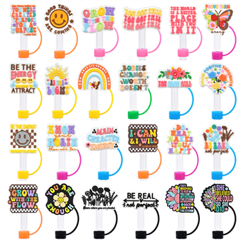 Customizable 2D Straw Topper