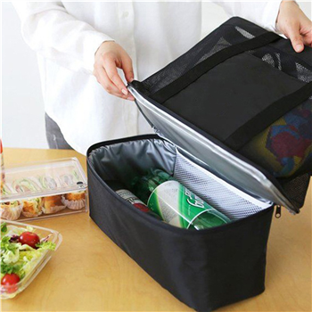 Mesh Beach Tote Bag With Cooler