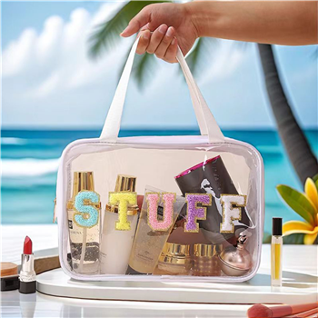 Custom Embroidery Patch Clear Tote Bag