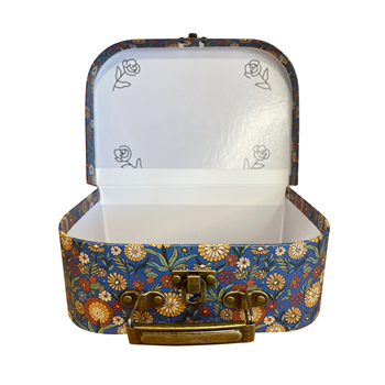 7.87“Lx 5.55"W x 2.87"H Mini Paperboard Suitcases