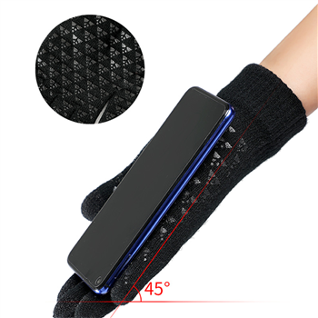 Thick Adult Warmth Gloves W/ 3 Finger Touch