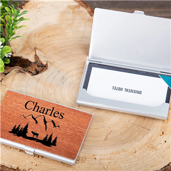 Wooden Business Card Case