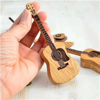 Wooden Acoustic Guitar Picks Set