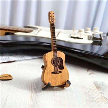 Wooden Acoustic Guitar Picks Set