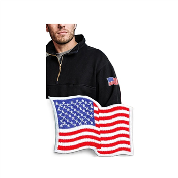 Left Sleeve Wavy American Flag Patch