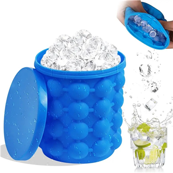 Silicone Ice Cube Maker & Bucket