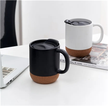 14oz. Cork Base Ceramic Mug