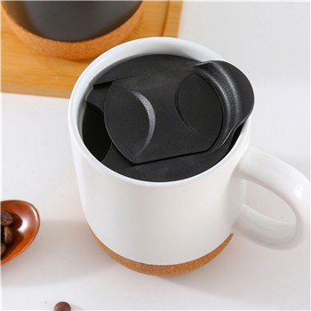 14oz. Cork Base Ceramic Mug