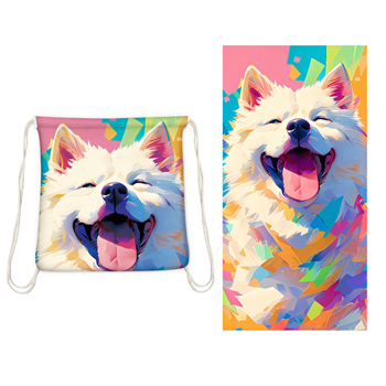2IN1 Beach Towel Drawstring Bags