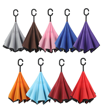 Inverted Umbrella With C Shaped Holder