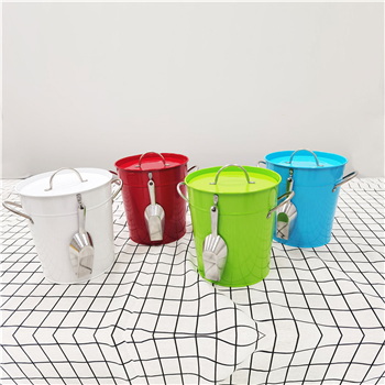 3Qt Galvanized Ice Bucket Set