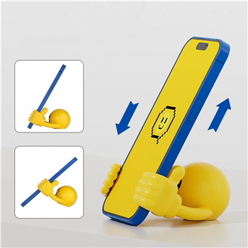 Adjustable Smiley Face Figurine Phone Holder