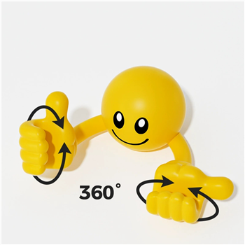 Adjustable Smiley Face Figurine Phone Holder