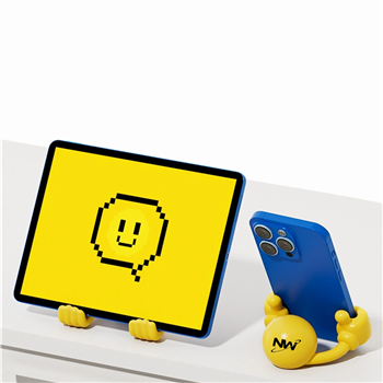Adjustable Smiley Face Figurine Phone Holder