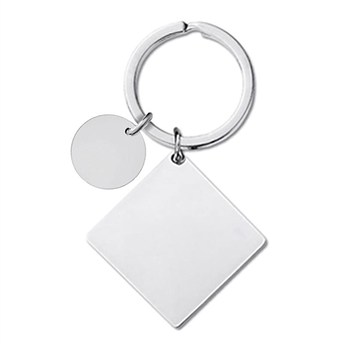 Gift Square Metal Keychain