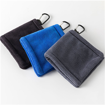 Golf Ball Towel with Carabiner Clip